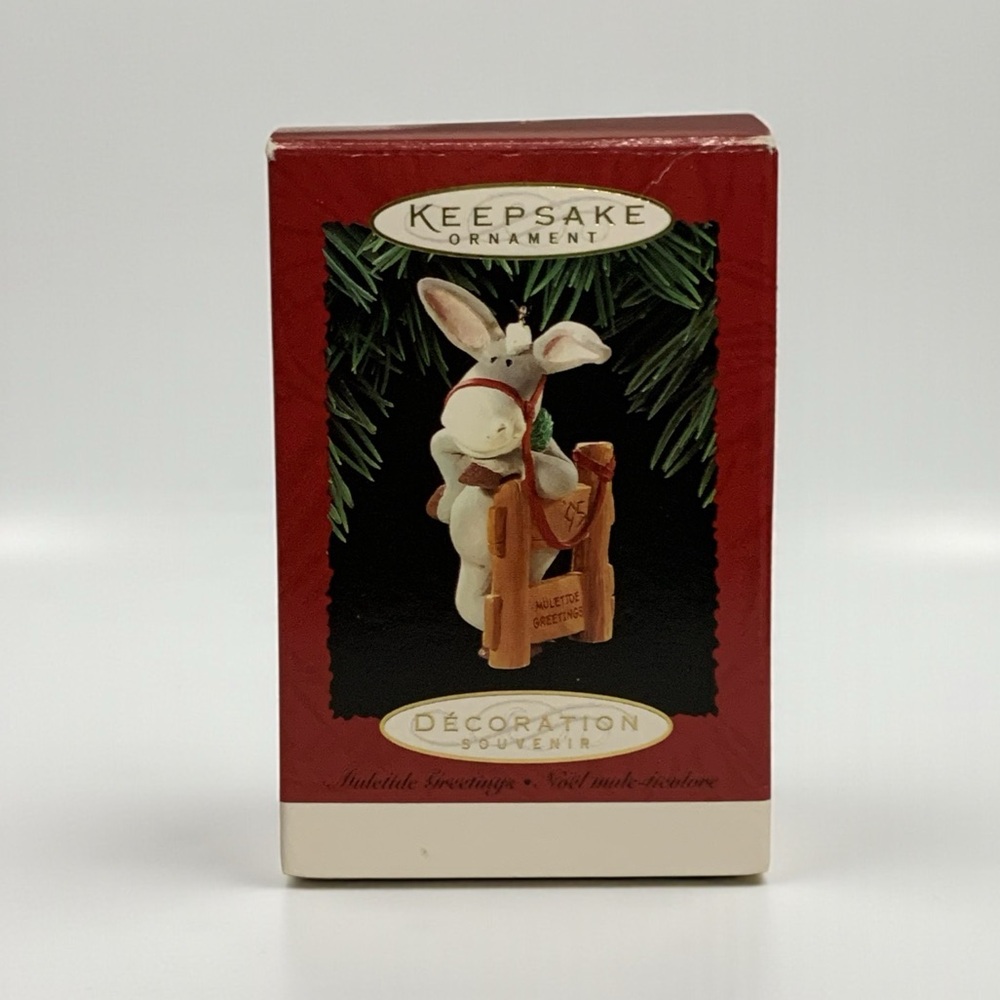 Hallmark Keepsake “Muletide  Greetings” Christmas Ornament - 1995